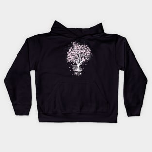 Spring tree in shopping cart Kids Hoodie